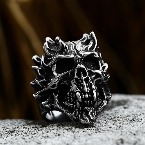 Wholesale Stainless Steel Punk Skull Rings