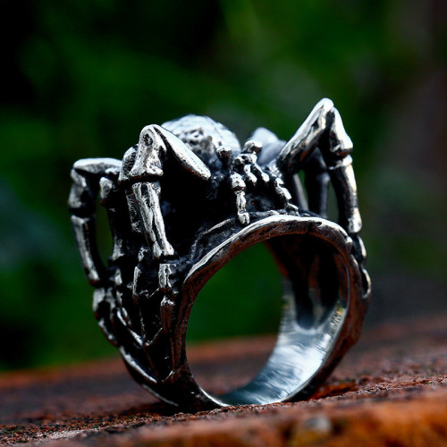 Wholesale Stainless Steel 3D Spider Ring
