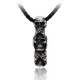 Wholesale Stainless Steel See No Evil, Hear No Evil, Speak No Evil Skull Pendant