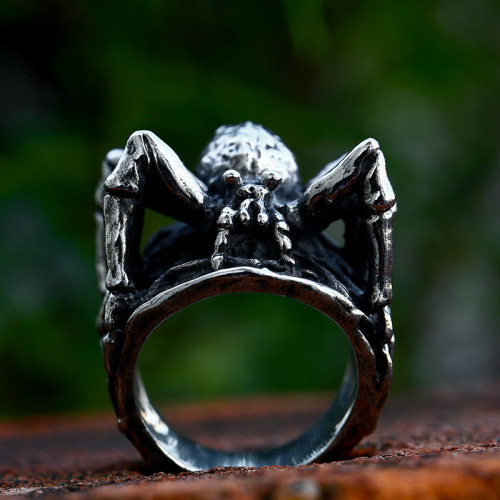 Wholesale Stainless Steel 3D Spider Ring