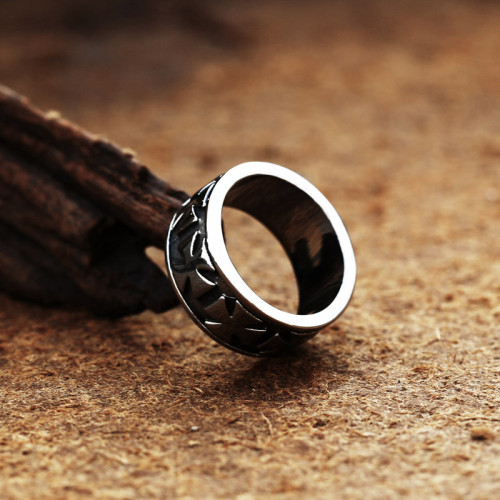Wholesale Stainless Steel Cross Band Ring