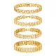 Wholesale Copper Zirconia Golden Bracelet