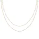 Wholesale Satinless Steel Layered Pearl Chain Necklace