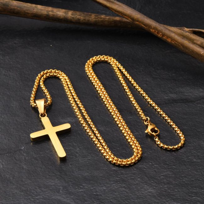 Wholesale Stainless Steel Matte Cross Pendant