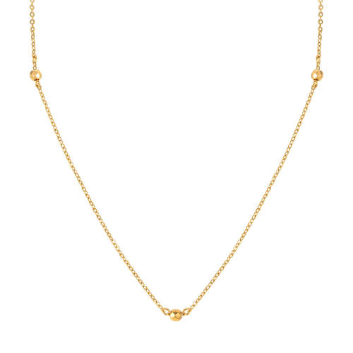 Wholesale Stainless Steel Chain Necklace with 3 Beads