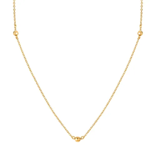 Wholesale Stainless Steel Chain Necklace with 3 Beads