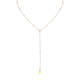 Wholesale Stainless Steel Y style Pearl Necklace with Heart Drop