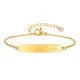 Wholesale Stainless Steel Gold Engravable Bar Bracelet