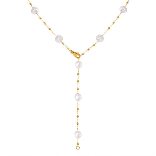 Wholesale Stainless Steel Pearl Necklaces