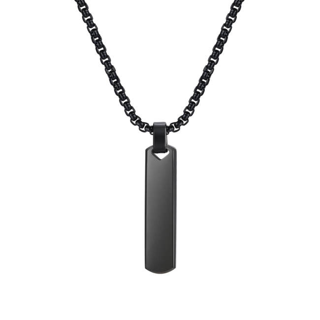Wholesale Stainless Steel Hip Hop Black Pendant