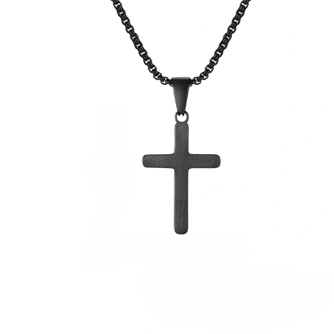 Wholesale Stainless Steel Matte Cross Pendant