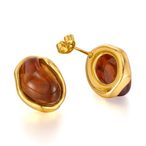Wholesale Stainless Steel Resin Earrings