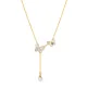 Wholesale Stainless Steel Butterfly Tassel Necklace