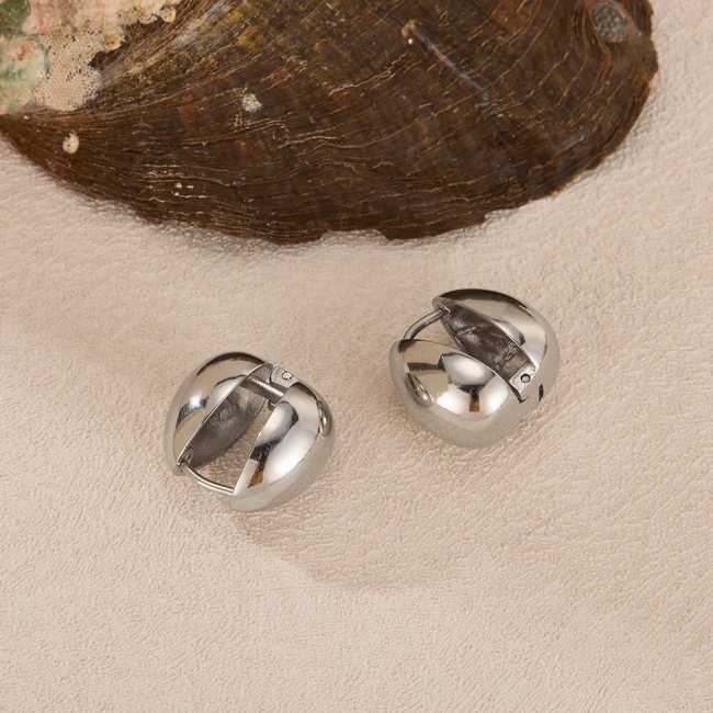 Wholesale Stainless Steel Oval Earrings
