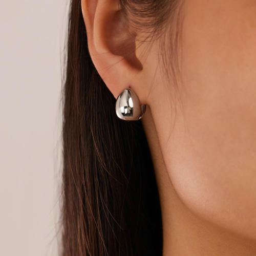 Wholesale Stainless Steel Oval Earrings