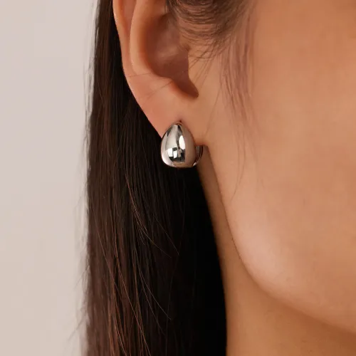 Wholesale Stainless Steel Oval Earrings