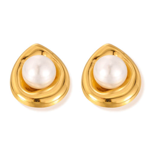 Wholesale Stainless Steel Pearl Earrings
