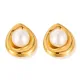 Wholesale Stainless Steel Pearl Earrings