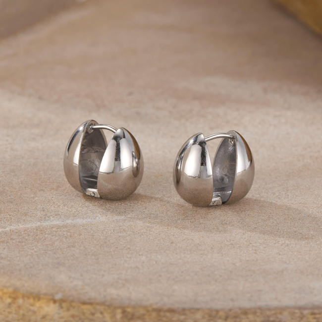 Wholesale Stainless Steel Oval Earrings