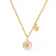 Wholesale Stainless Steel Shell Flower Necklace