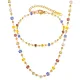 Wholesale Dopamine Colored Glass Stone Necklace