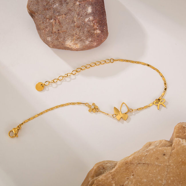 Wholesale Stainless Steel Butterfly Bracelet