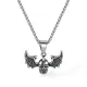 Wholesale Stainless Steel Bat Skull Necklace