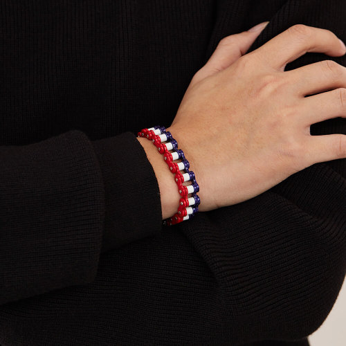 Wholesale Stainless Steel Colorful Bicycle Chain Bracelet