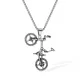 Wholesale Stainless Steel Bicycle Necklace