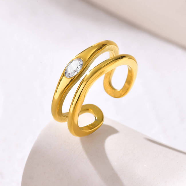 Wholesale Stainless Steel Fashion Open Ring