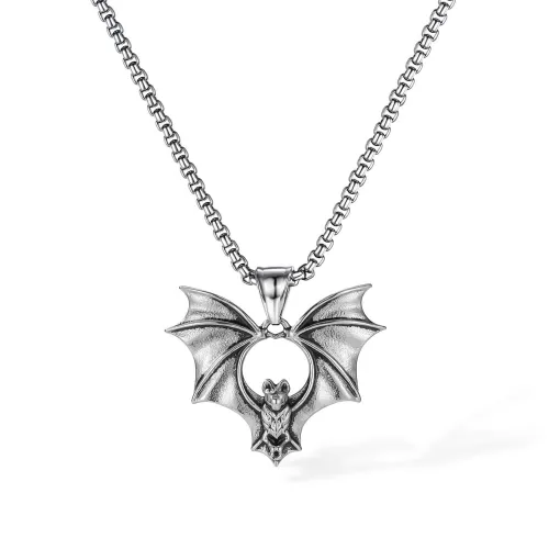 Wholesale Stainless Steel Bat Necklace