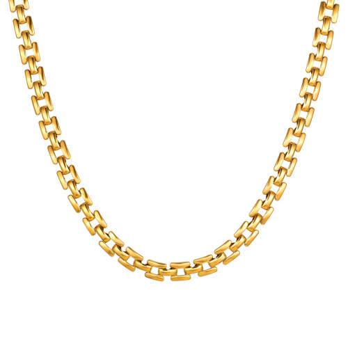 Wholesale Stainless Steel Strap Chain Necklace