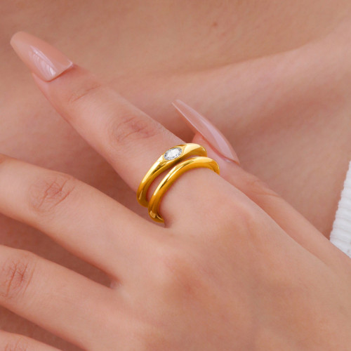 Wholesale Stainless Steel Fashion Open Ring