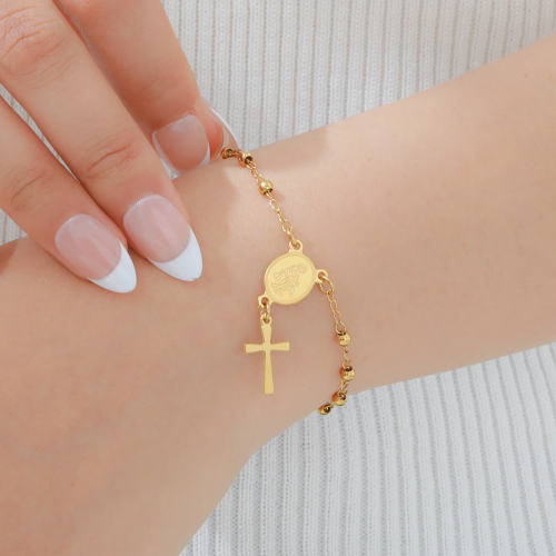 Wholesale Stainless Steel Crucifix Bracelet