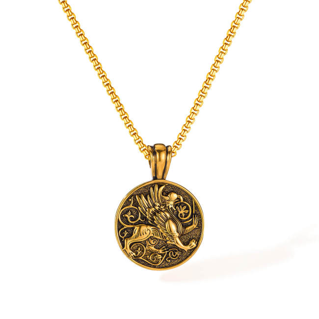 Wholesale Stainless Steel Greek Mythology Pendant