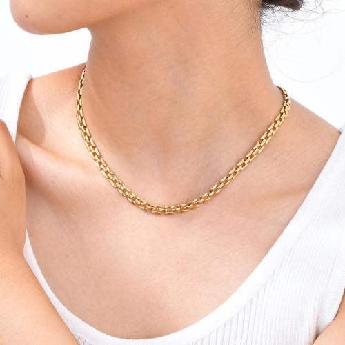 Wholesale Stainless Steel Strap Chain Necklace