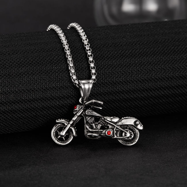 Wholesale Stainless Steel Motorcycle Necklace