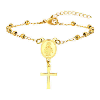 Wholesale Stainless Steel Crucifix Bracelet