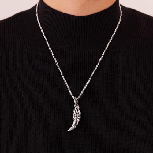 Wholesale Stainless Steel Wolf Tooth Necklace