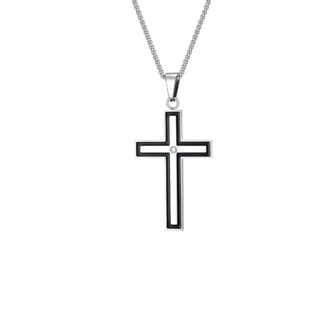 Wholesale Stainless Steel Men's Cross Pendant