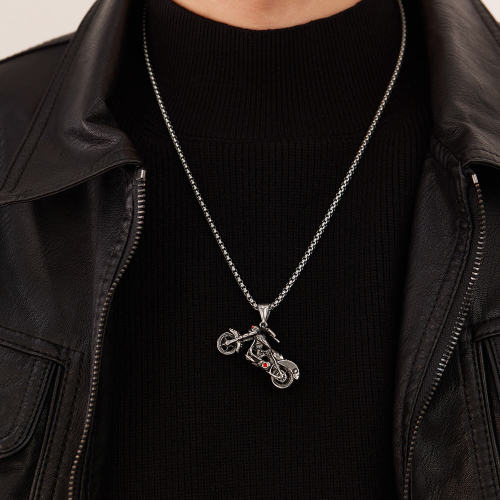 Wholesale Stainless Steel Motorcycle Necklace