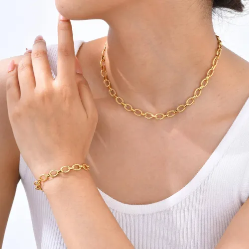 Wholesale Stainless Steel Embossed Handmade Bracelet Necklace