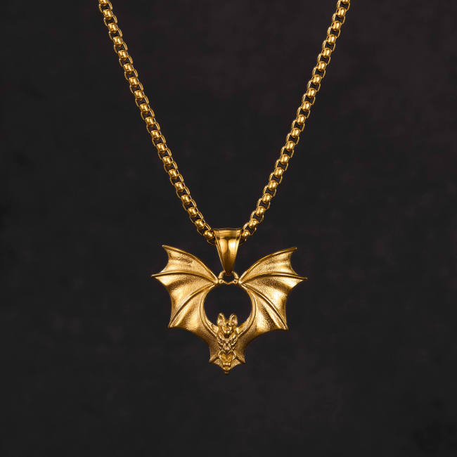 Wholesale Stainless Steel Bat Necklace