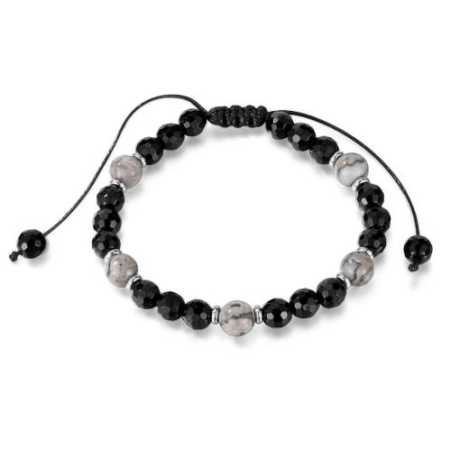 Wholesale Stainless Steel Onyx Bead Bracelet