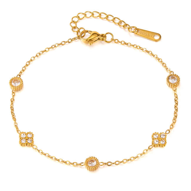 Wholesale Stainless Steel Zircon Bracelet
