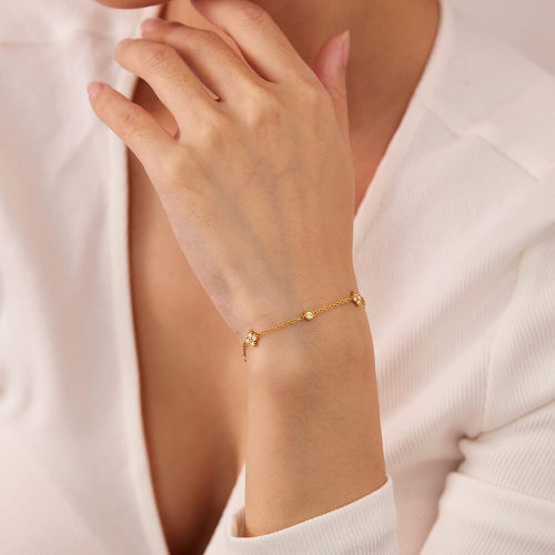 Wholesale Stainless Steel Zircon Bracelet