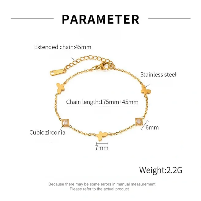 Wholesale Stainless Steel Ins Minimalist Bracelet