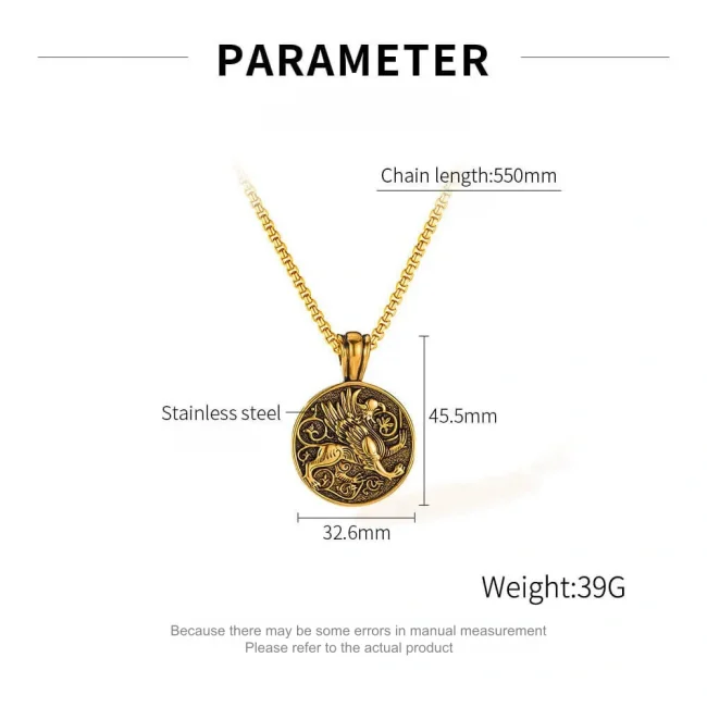 Wholesale Stainless Steel Greek Mythology Pendant