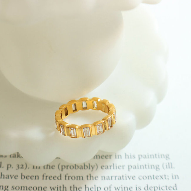 Wholesale Stainless Steel Zircon Rings