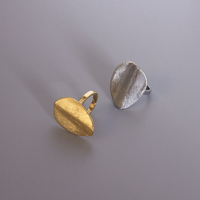 Wholesale Stainless Steel Brushed Women Rings